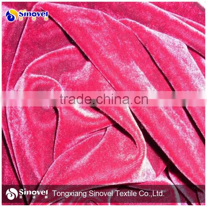 Spandex velvet for garment/Stretch velvet/Polyester & Spandex velvet