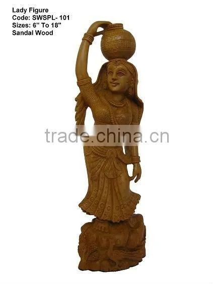 Sandalwood Carving Craft handmade statues figurine promotion gift, personal gift, home decoration