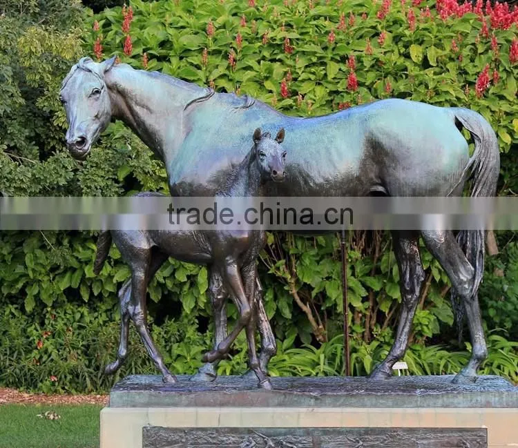China supplier metal bronze knight large outdoor copper sculptures