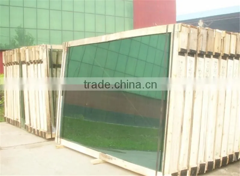 dark grey float reflective glass