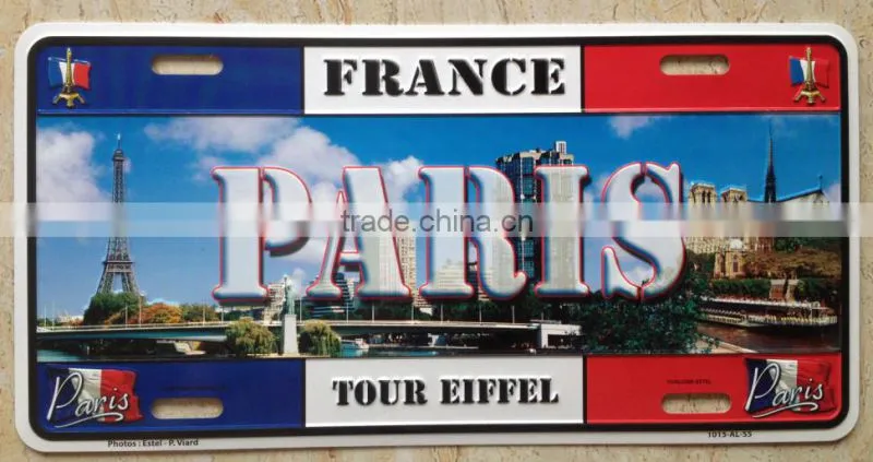 15*30cm printing aluminum license plate 6063