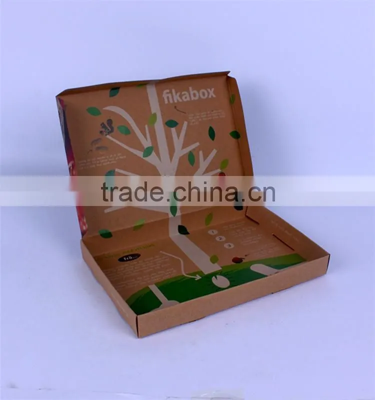 2016 manufacture brown kraft paper food box