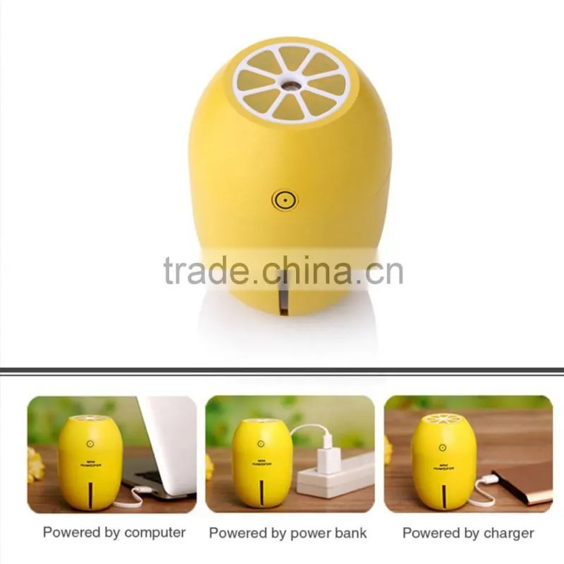 Mini Night-light Lemon Fruit Humidifier Portable USB Air Humidifier For Home And Car