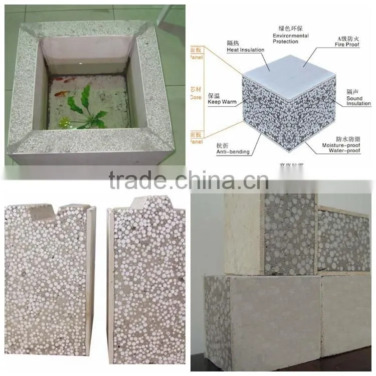 anti impact cement foam sandwich pane machine