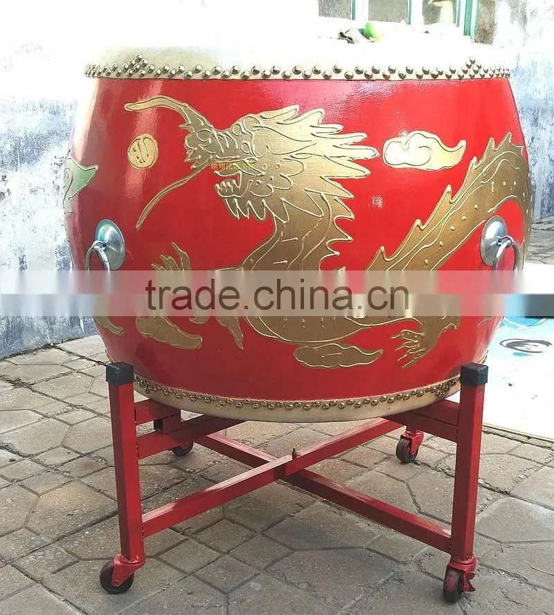 traditonal chinese style red stage play drum wholesale