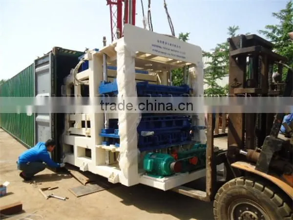 QT10-15 hydraulic fully automatic concrete hollow block making machine in Guangzhou