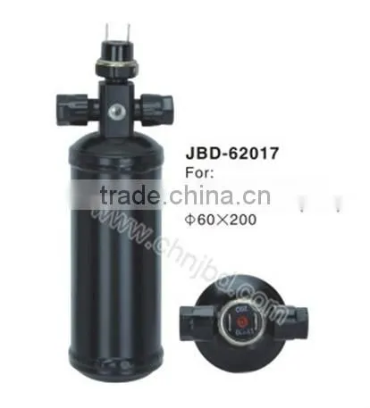 LONGQUAN ac accumulator &drier with bracket,Low price auto ac parts steel auto receiver drier