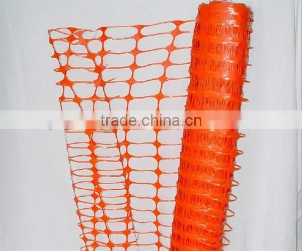 High Visibility Orange Plastic Safety Fence For Sale