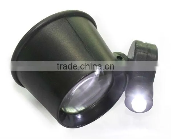 2014 New 10X Eye Loupe LED Magnifier Magnifying Glass