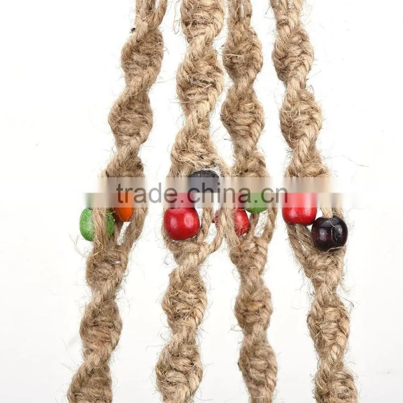 Plant Hanger Macrame for Indoor Outdoor Balcony Ceiling Patio Deck Round and Square Pots