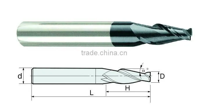 long life solid carbide end mill cutter from zhuzhou good manufacturer