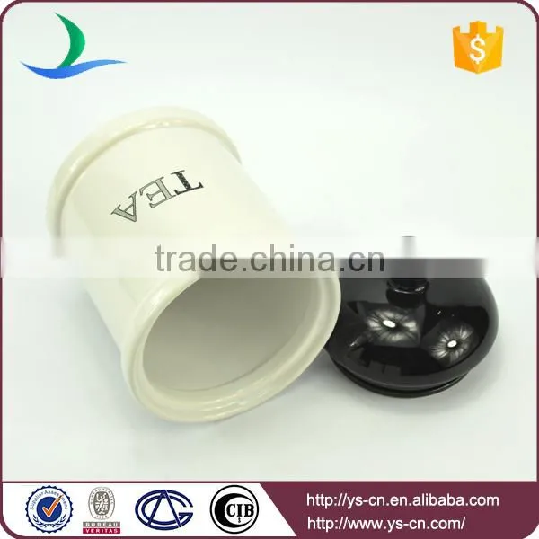 2017 ceramic modern decal food Storage Jars factory