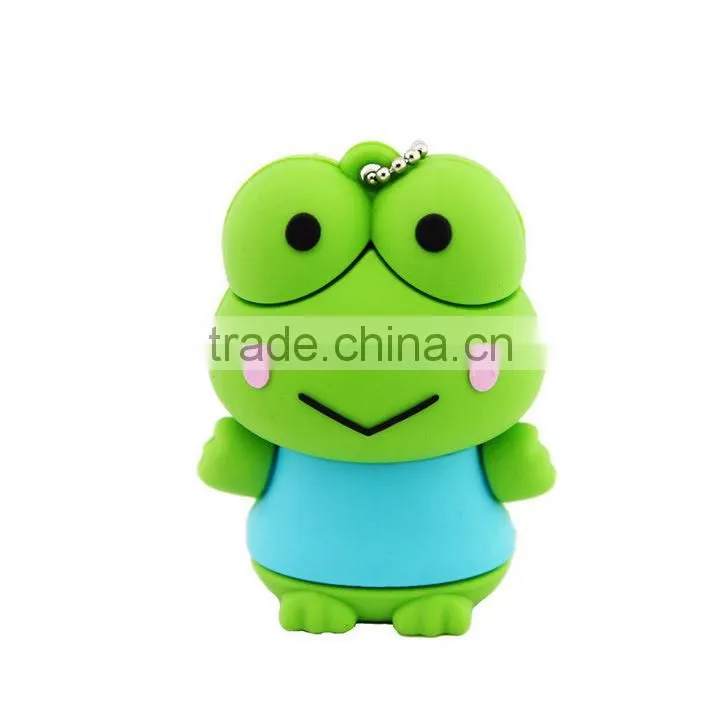 custom PVC soft plastic shell frog U disk shell gifts U disk shell,cheap usb stick