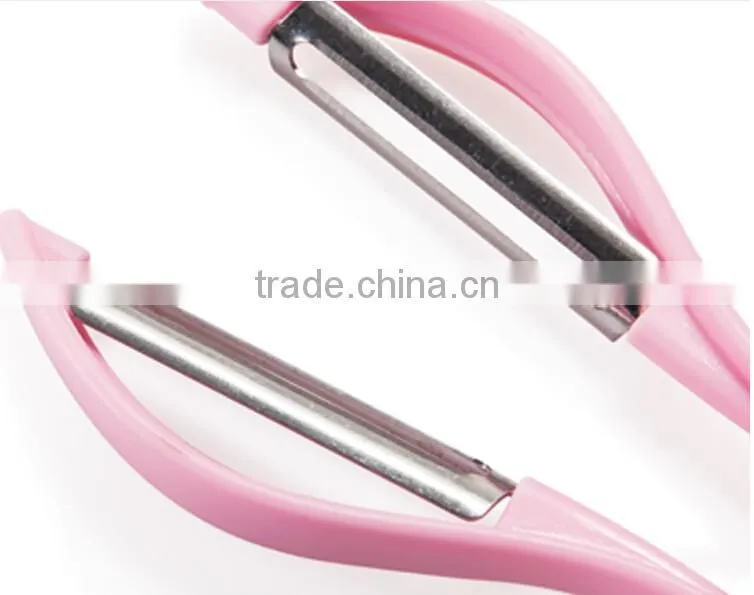 Wholesale Stock Colorful Hanging Double Fruit Vegetable Peelers