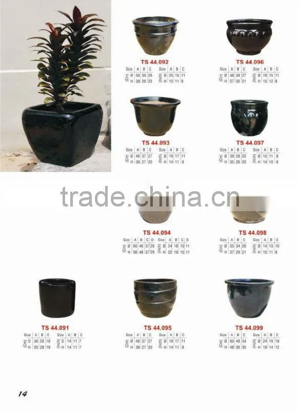 Vietnam Ceramic glazed flower pot