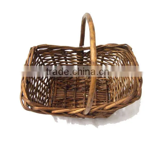 wholesale cheap wicker basket with handle