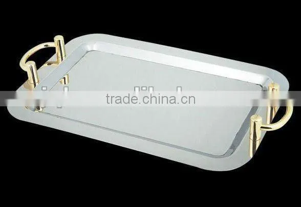 Elegant stainless silver plate for hotel using and low price