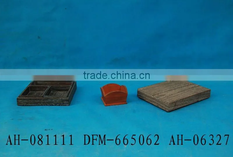 High quality carbonization wooden serving tray