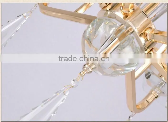 M960 Momoda decorations luxury simple Crystal living room bedroom golden home lighting chandelier pendant lamp