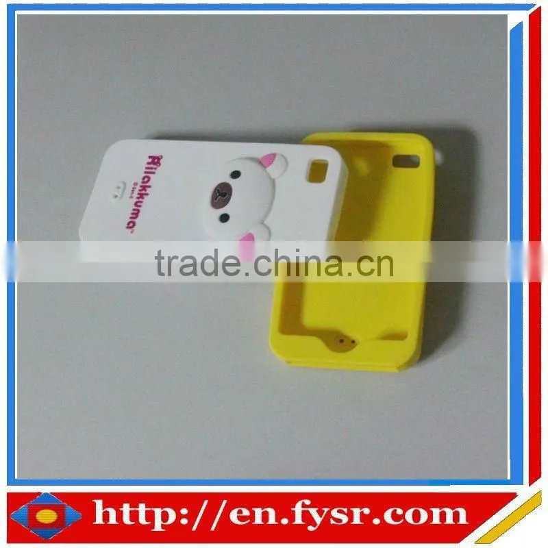 animal shape silicone cases for iphone/silicone phone case