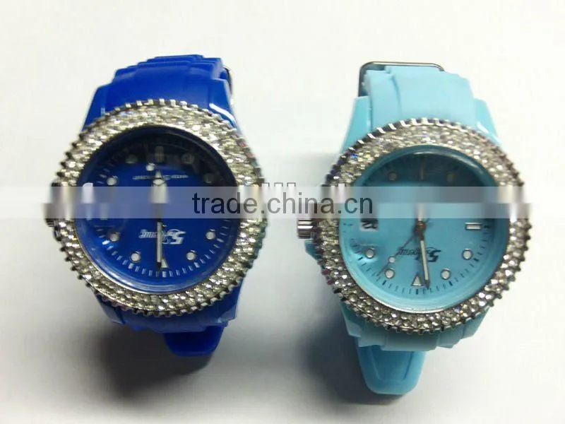 2013 Popular silicone rubber minus ion watch