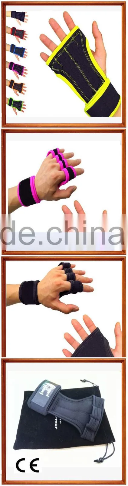 custome neoprene gym enquipment crossfit gloves weight lifting gloves