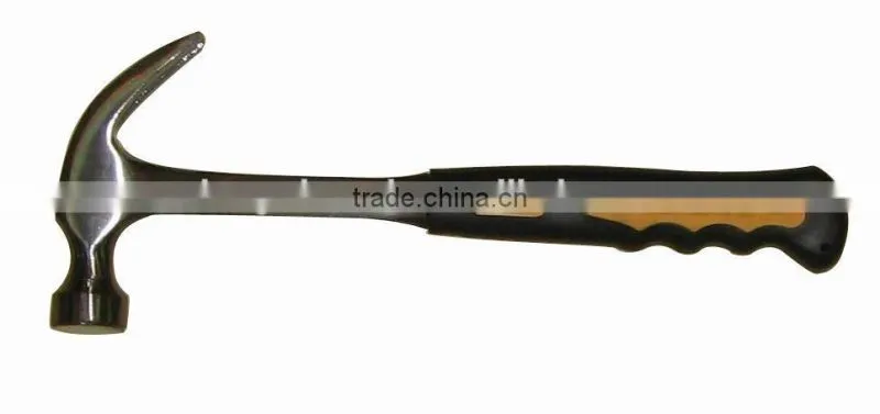 High quality steel claw hammer head with plastic handle
