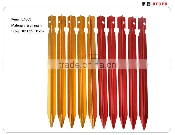 Assorted Camping Stake Nail Peg and Pole Tents