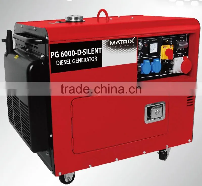 electric start soundproof 5kva diesel generator
