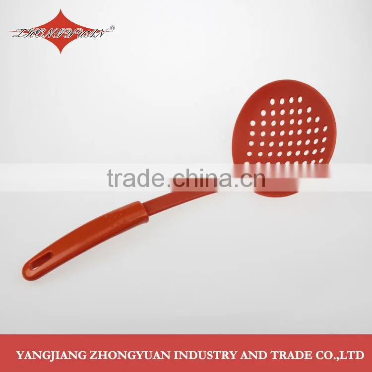 Hot sale unique factory price nylon rice ladle kitchen utensil with long plastic handle