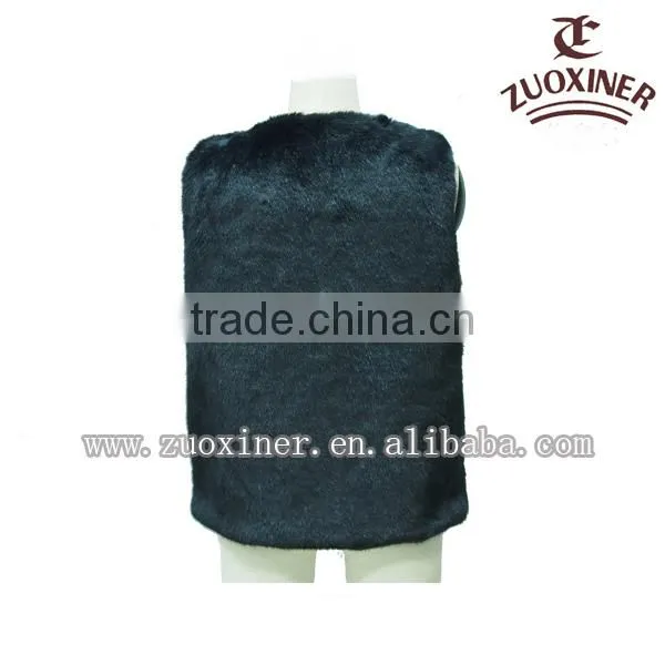 2017 newest style cheap fur vests femme
