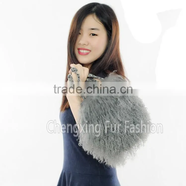 CX-H-04A Mongolian Fur Ladies Handbags Bags New Products