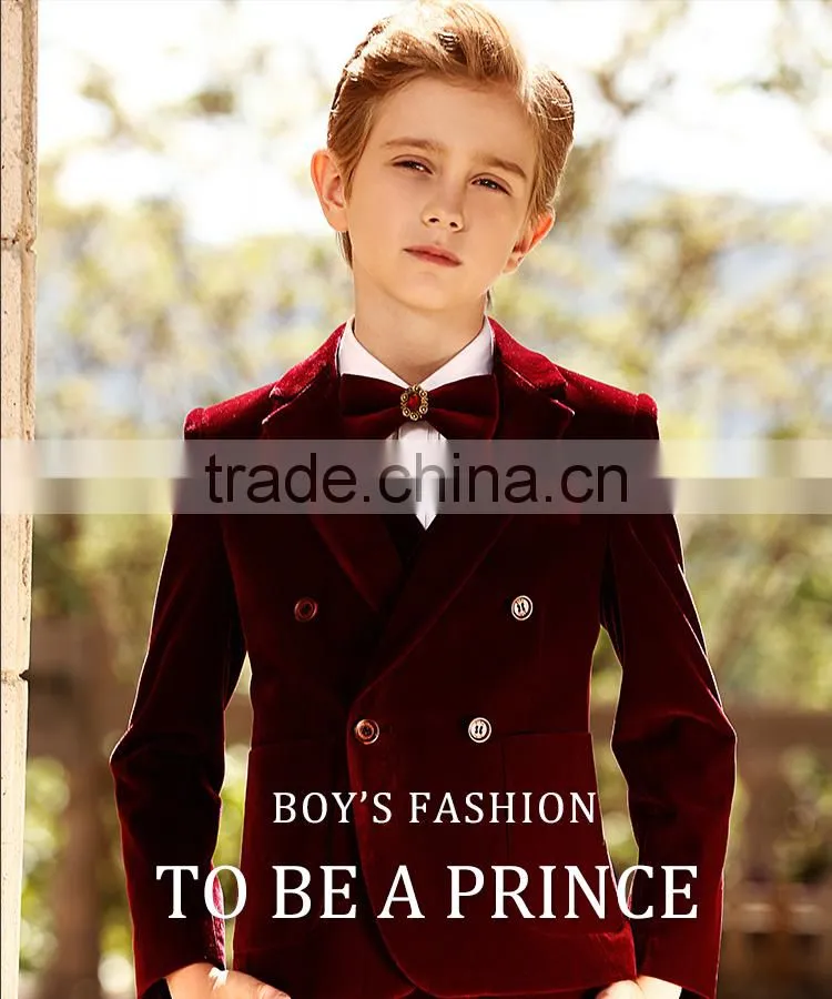 ELPA red kids sweat 3 pcs boys formal suits