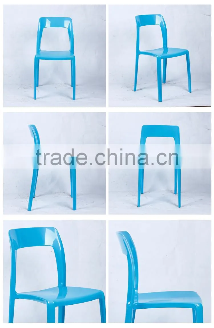 LS-4027B Triumph outdoor plastic dining chair cheap stackable PP chair ABS seat restaurant chair