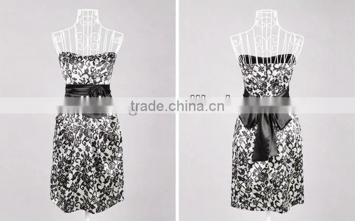Classic Exclusive Taffeta Strapless Short Evening Dresses