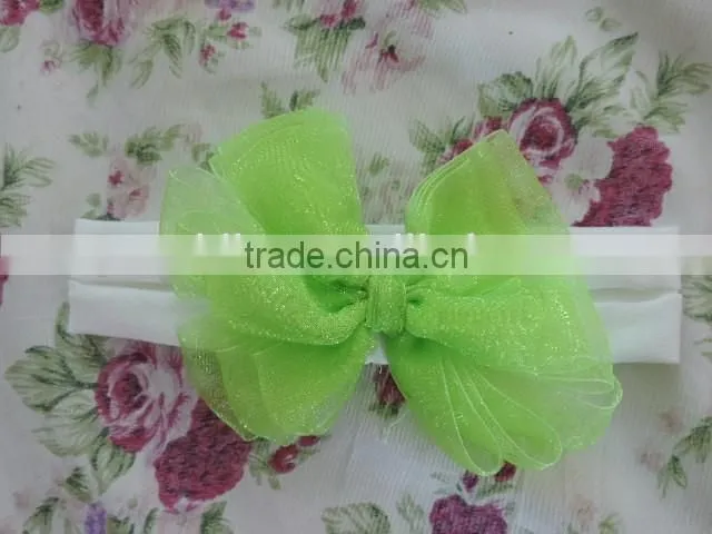 2017Lovely Style Princess Girls Hair Accessories Bowknot Elastic Headband Girls Many Colors Choice