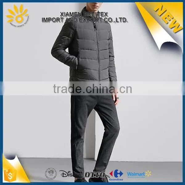 New listing custom nylon windproof ligh weight mens down jacket