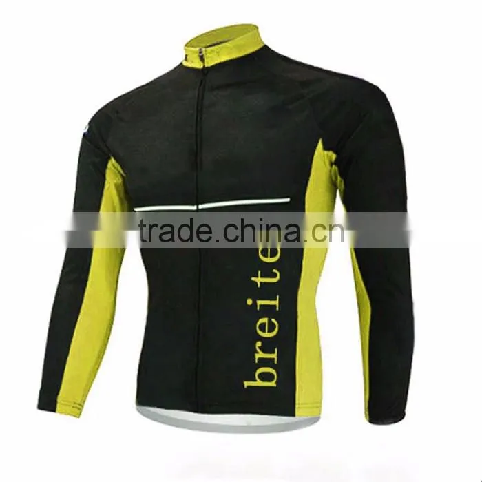 China custom wholesale polyester long sleeve specialized cycling jersey