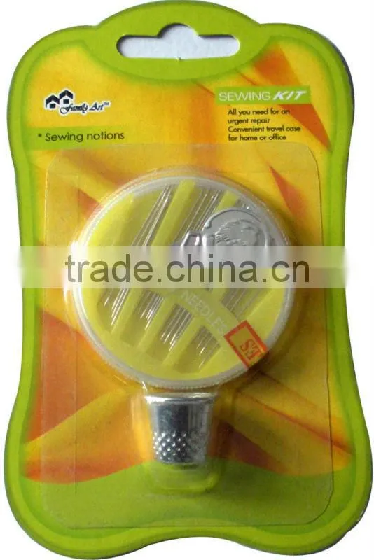 High Quality sewing needle kit needle box with threader and thimble