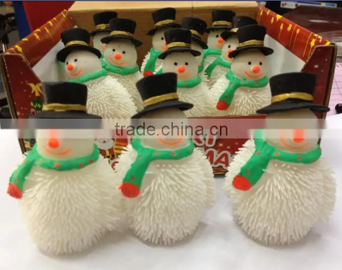TPR puffer ball puffer piggy with LED & sound