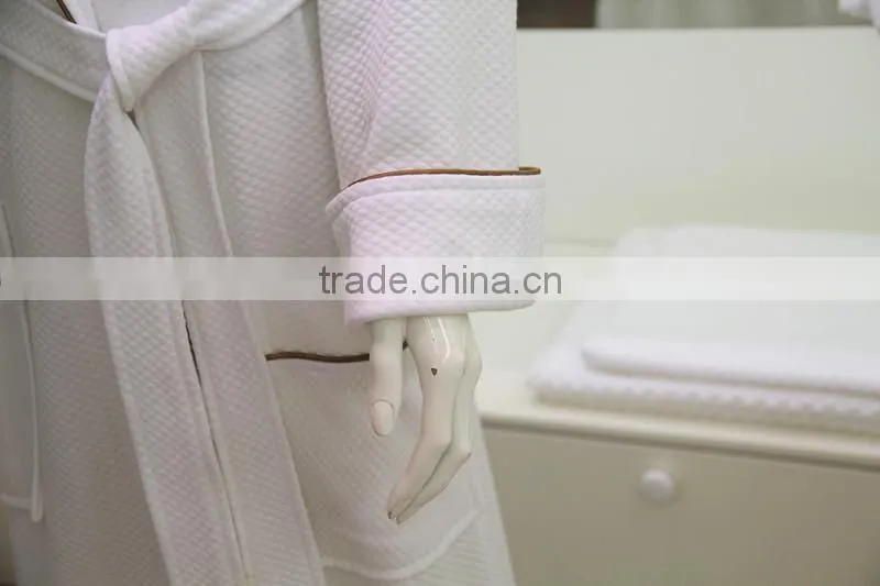 Hotel Waffle Hooded Microfiber Bathrobe
