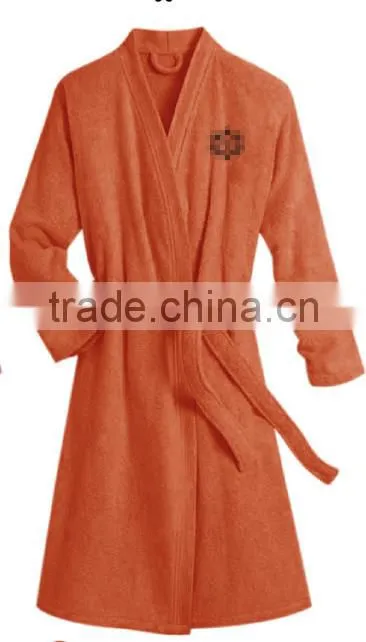 textile china factory microfiber plain dyed kimono collar bathrobe