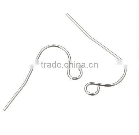 Surgical Stainless Steel Plain Ear Wire Earrings Hooks Jewellery Findings Accessories