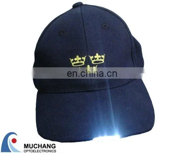 led illuminate snapback/pand hat with embroidery logo/ paws
