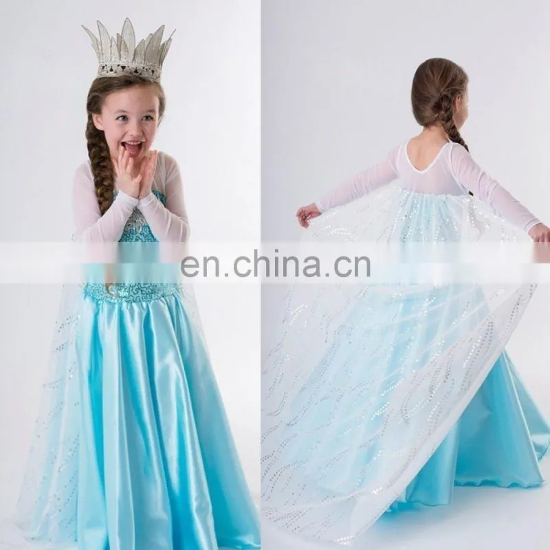 Frozen elsa anna dress cosplay costume wholesale