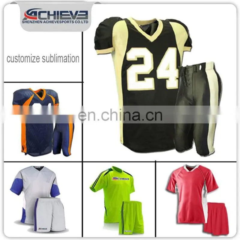 High Grade Comfortable Design Custom embroidery logo Bulk Men's Football Jerseys