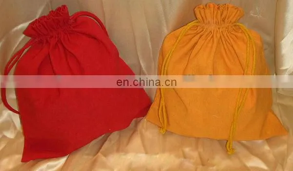 muslin cotton pouch bag drawstring cotton bag free sample