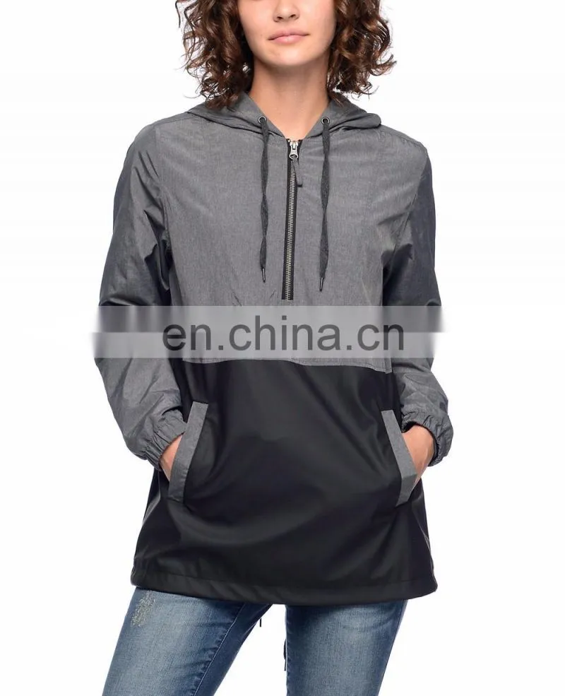 Custom coach jacket Nylon coaches jacket Hooded lightweight windbreaker jacket