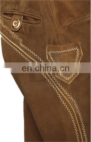 2016 Wholesale Oktoberfest men Knee Lederhosen (Bavaria Clothing)