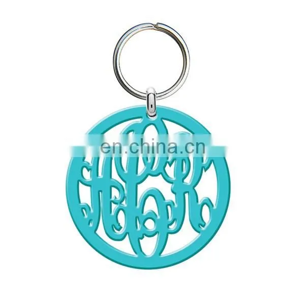 Wholesale Customized Acrylic Monogram Keychain